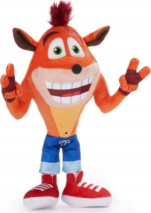 Crash Bandicoot maskotka Crash łapki w górze 32cm