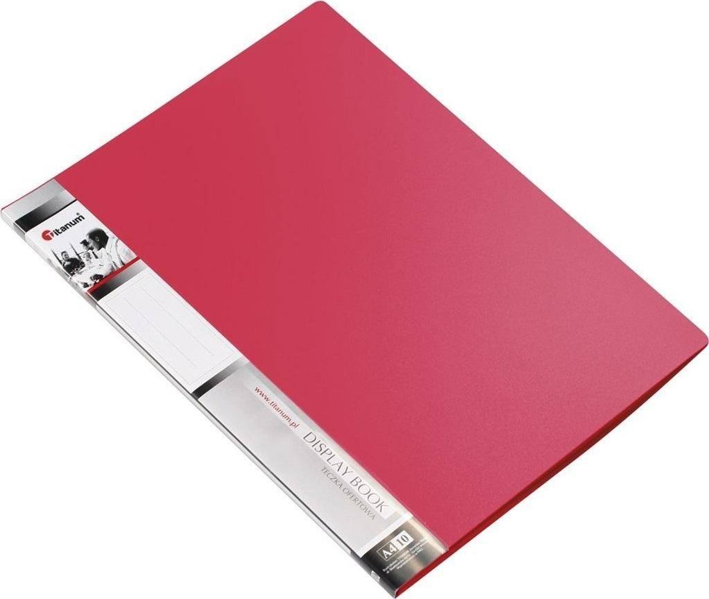 Titanum Teczka ofertowa A4 10 koszulek - czerwona TARGI