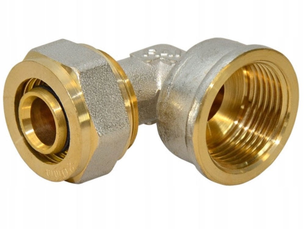 Diamond kolano KOL-DZ, PEX-AL-PEX, mosiądz 1"x25 FTN-005.1X25.KOL-D