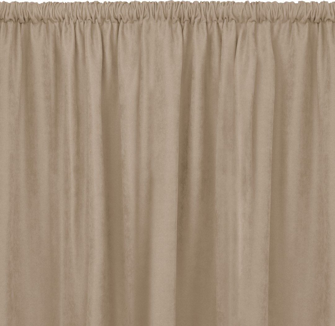 Homede Zasłona MILANA beżowy szenila 280x270 HOMEDE