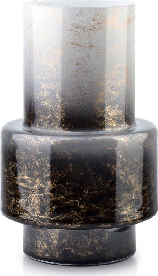 Lumarko Cristie wazon H34 czarno-biały