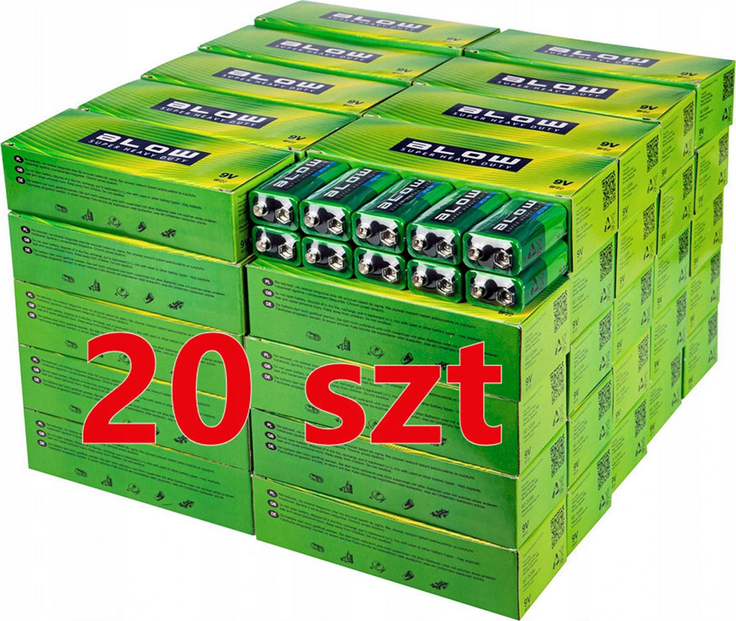 Blow Bateria 9V 6F22 Super Heavy Duty 20 szt