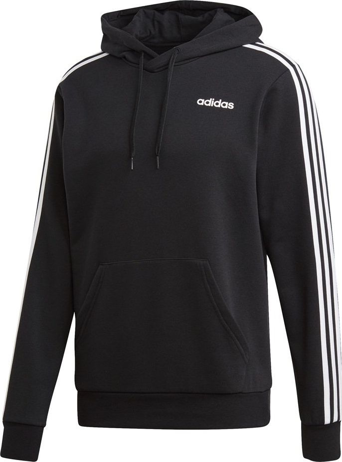 Adidas Bluza męska Essentials 3 Stripes Pullover French Terry czarna r. S (DU0498)