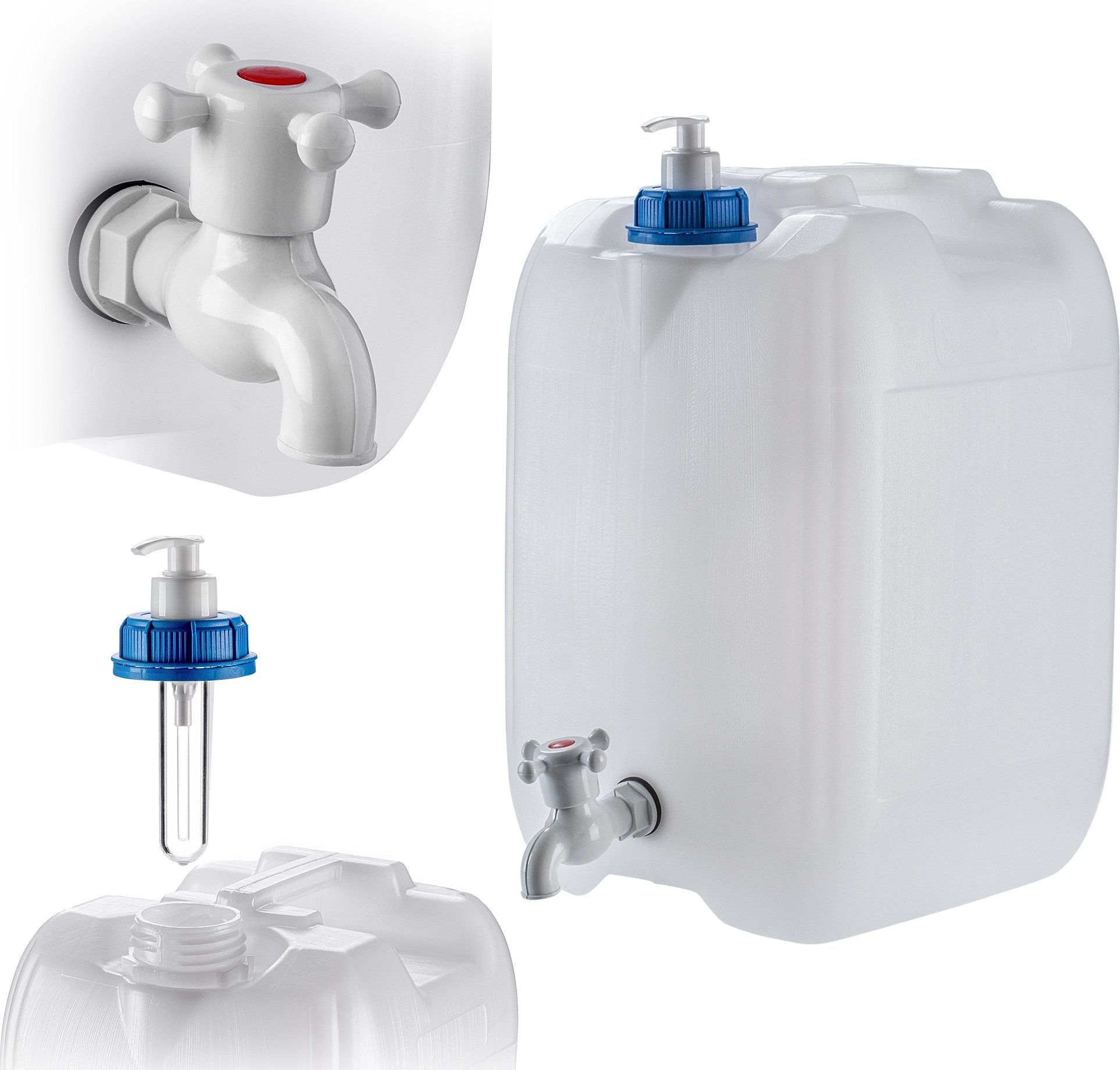 Kadax KADAX kanister z kranem i dozownikiem do mydła 20L