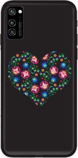 CaseGadget CaseGadget ETUI NADRUK SŁOWIAŃSKIE SERCE CZARNE HUAWEI HONOR V30 standard