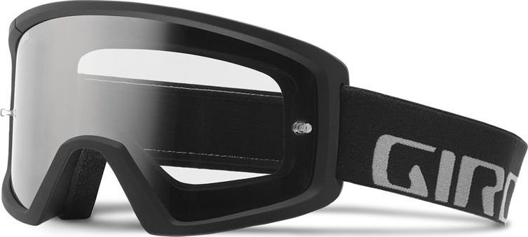 Giro Gogle GIRO BLOK MTB black grey (Szyba kolorowa GREY COBALT 10% S3 + Szyba Przeźroczysta 99% S0) mocowanie pod zrywki (NEW) uniwersalny