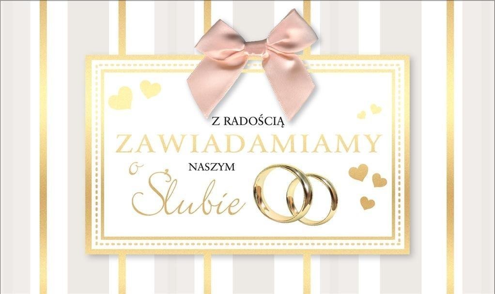 KUKARTKA Zawiadomienie PMZ-046 Ślub (5 szt.)