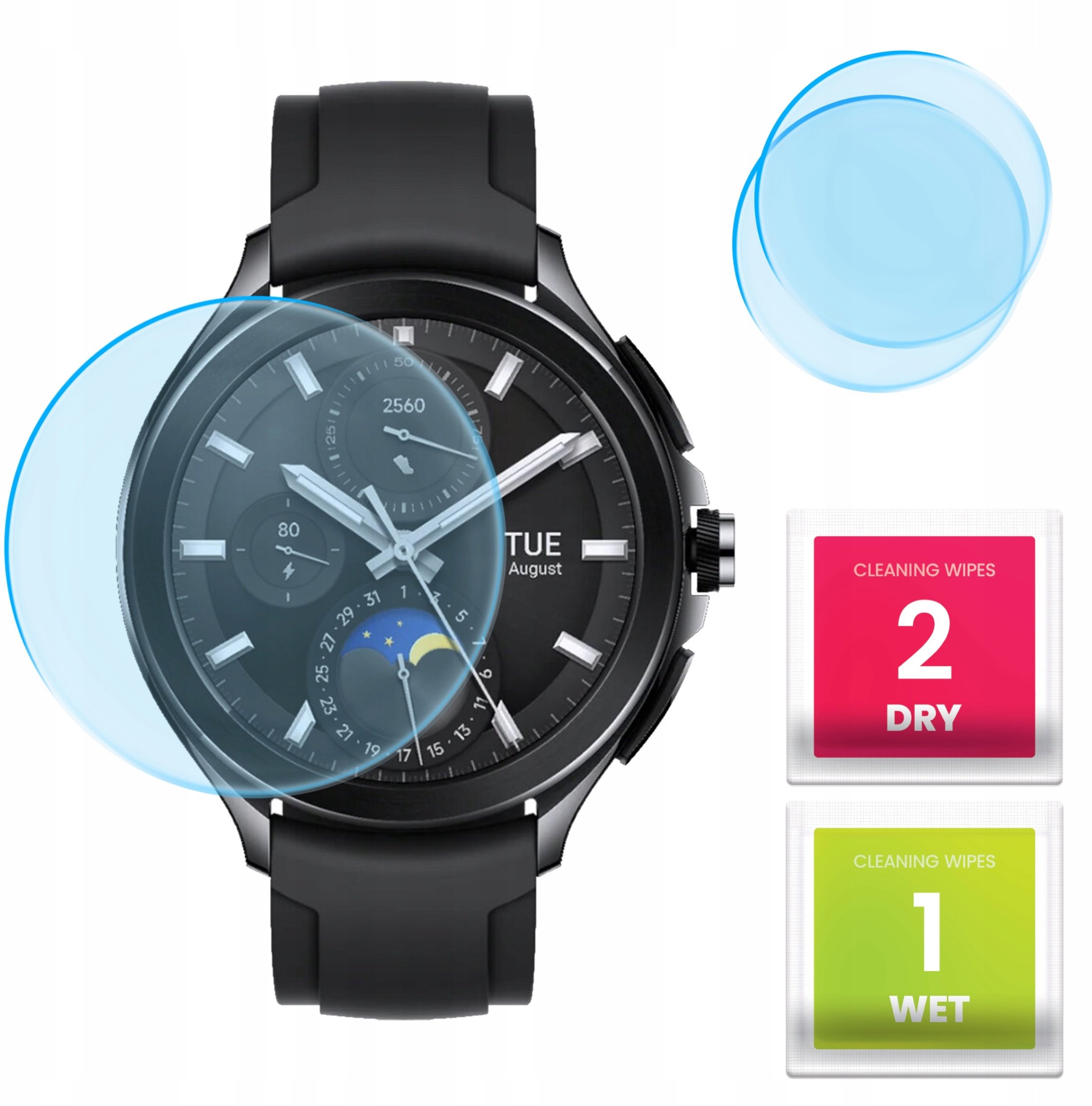 2-PAK Szkło Hybrydowe do Xiaomi Watch 2 Pro (Szkiełko, Ochronne, Odporne)