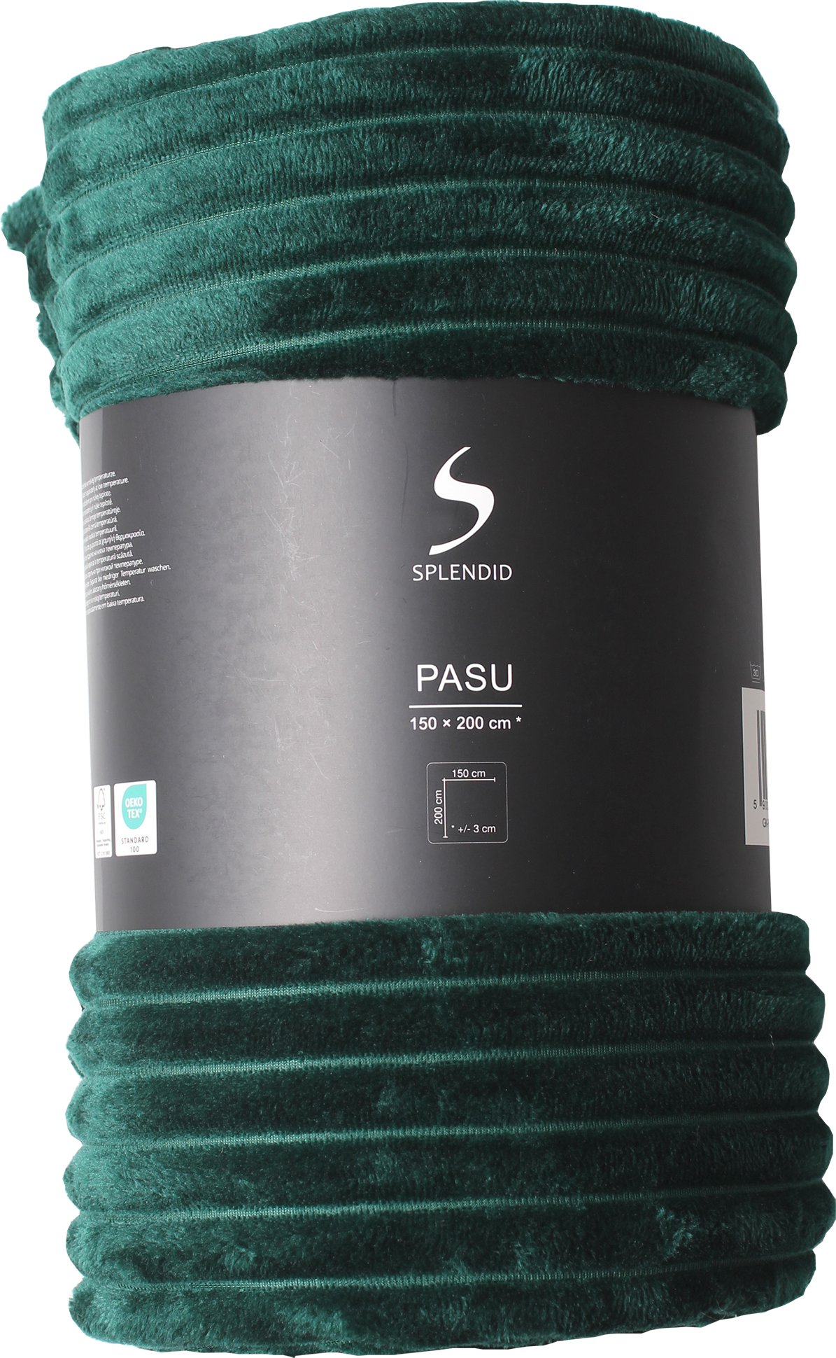 Plaid SPLENDID PASU, 150 x 200 cm, green, 100% polyester