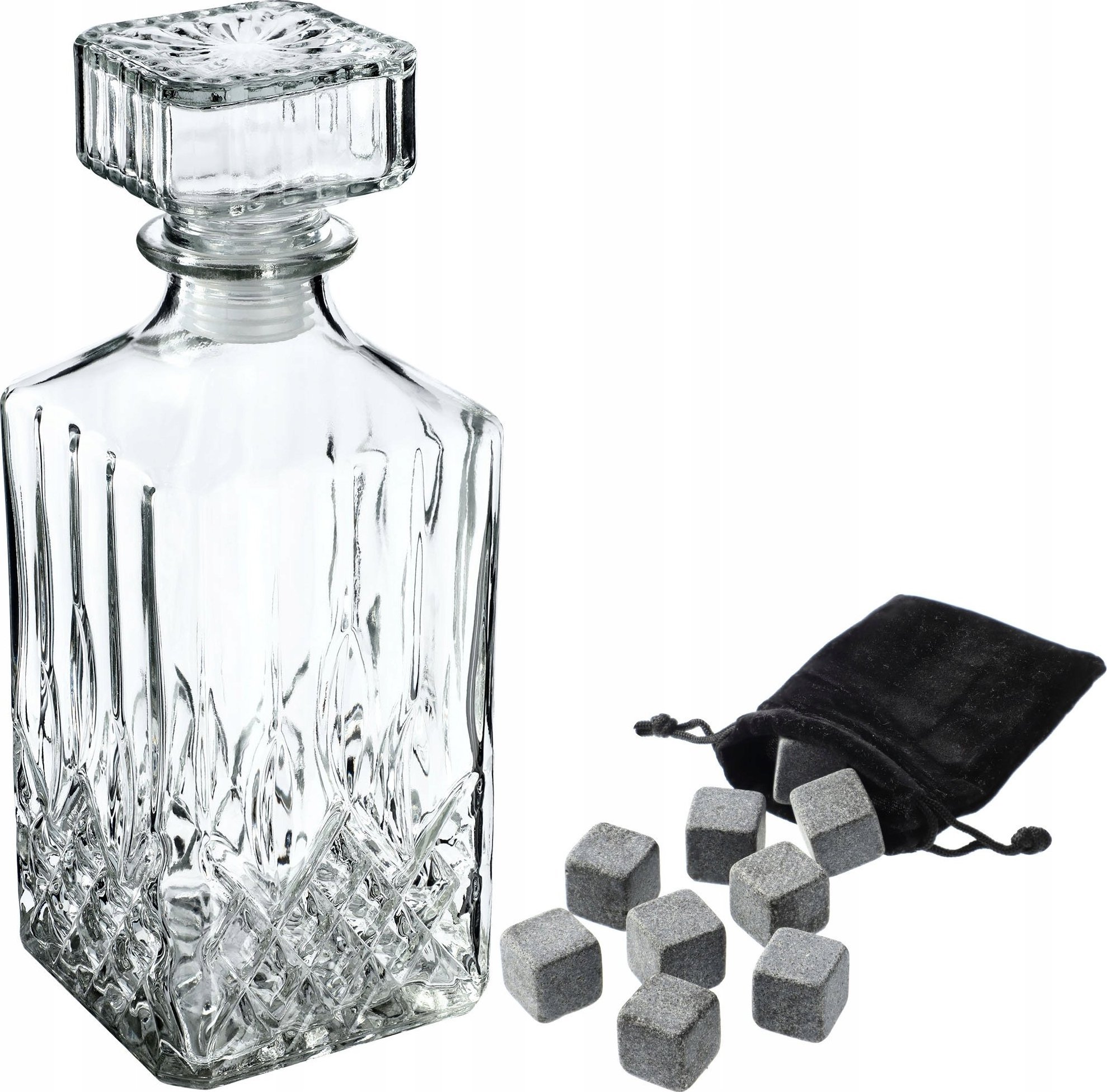 Kadax KADAX Zest Karafka do whisky+9 kamieni+woreczek