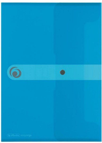 Herlitz Teczka A4 PP na dokumenty Easy Orga Niebieska transponowana (199794)