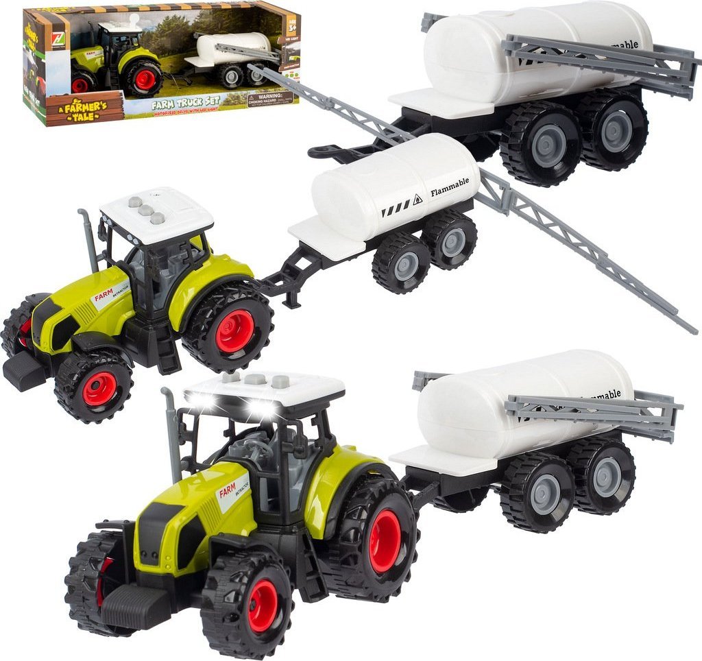 Ciągnik Traktor z Przyczepą Zestaw Rolniczy Farmer