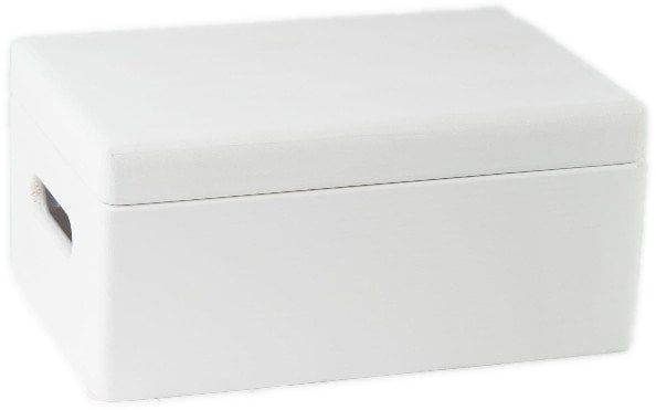 WOODEN BOXWITH LID 315001 WHITE