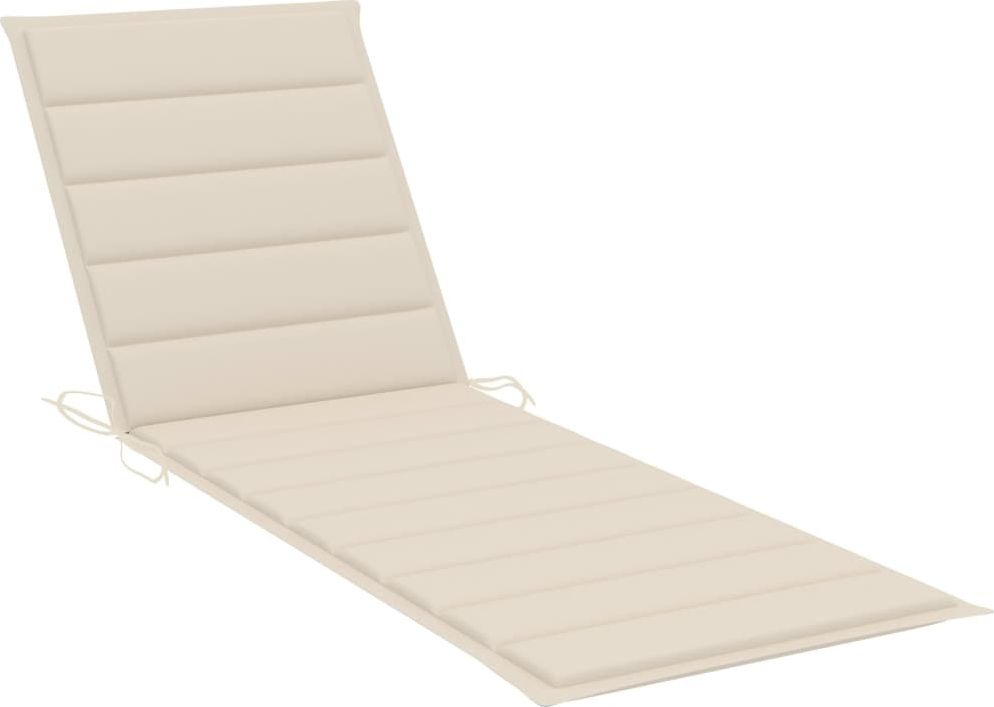 vidaXL Poduszka na leżak kremowa tkanina