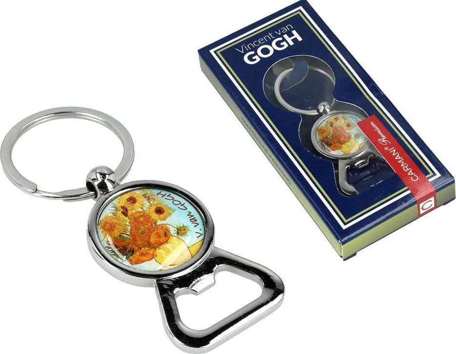 Breloczek Carmani Otwieracz/brelok - V. van Gogh, Słoneczniki w wazonie (CARMANI)