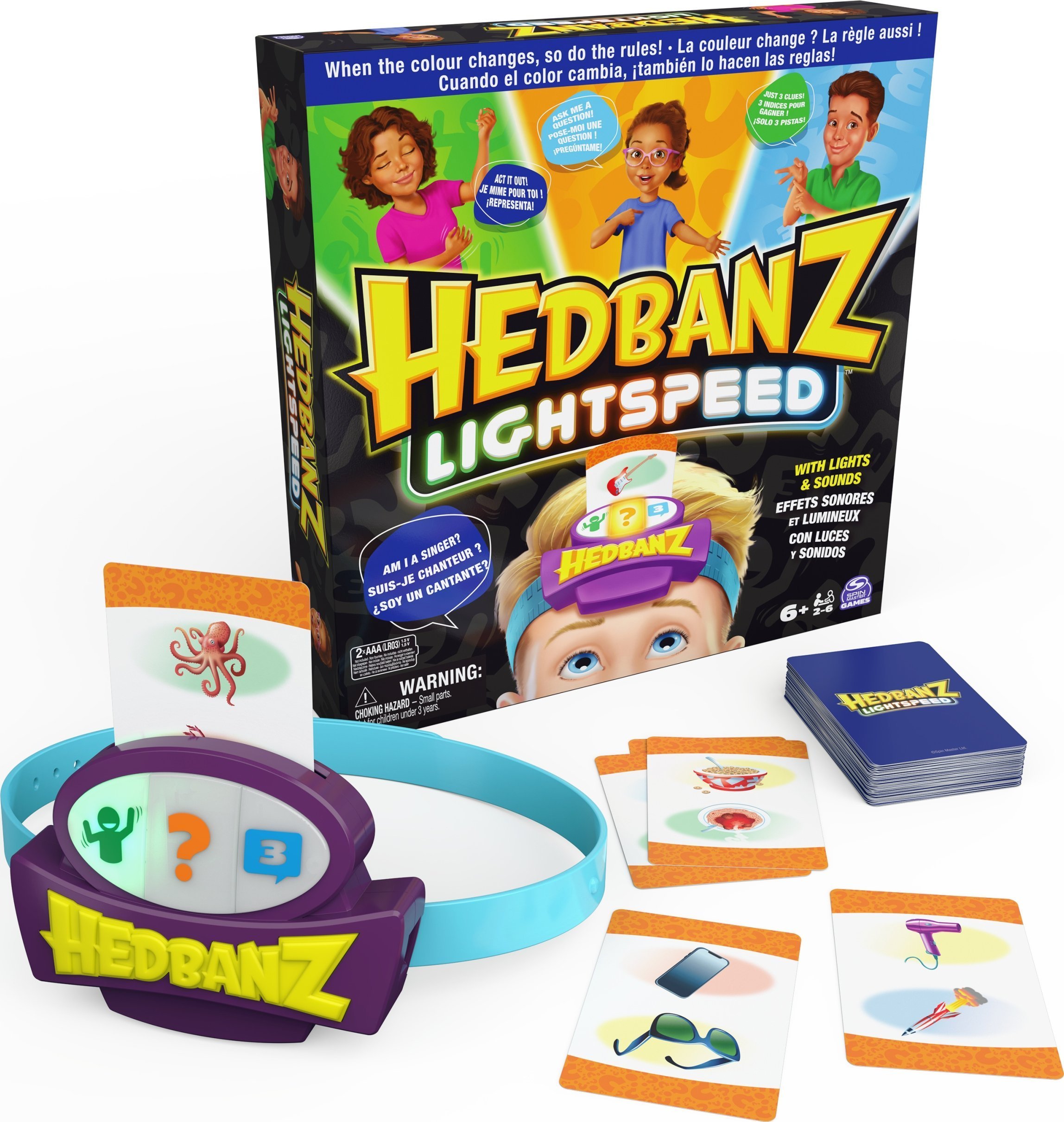 Spin Master Gra Hedbanz Lightspeed