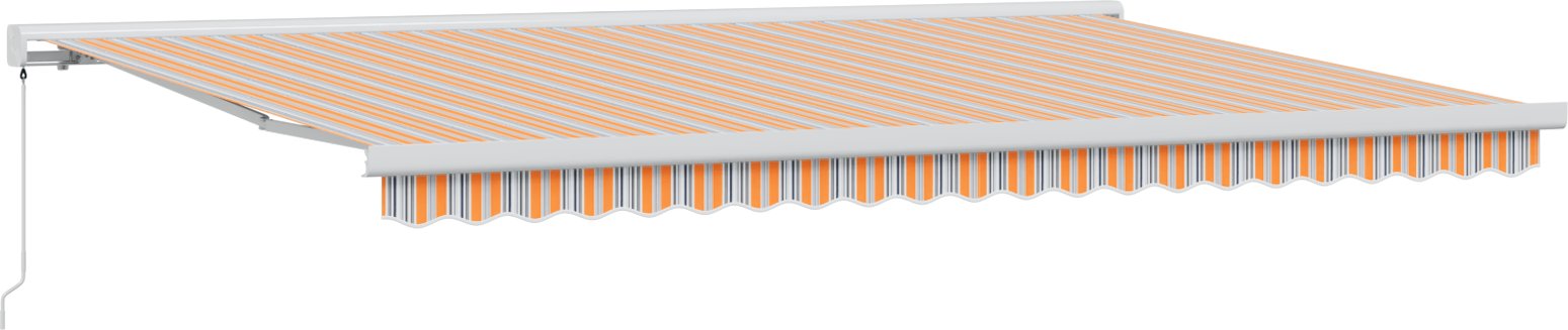 vidaXL Manualna Markiza Chowana w Paski Wielokolorowe 500x300 cm