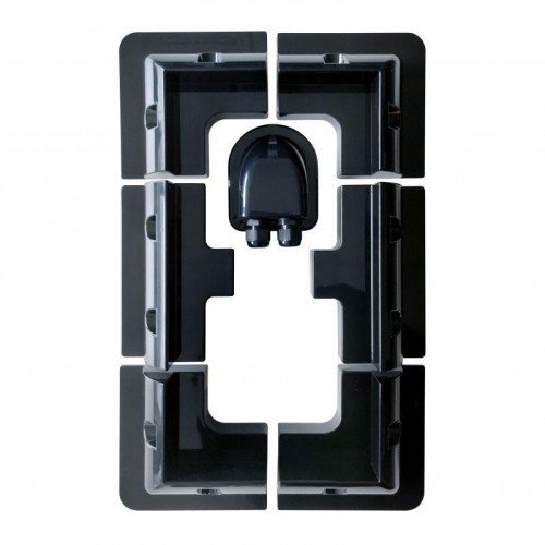 Komplet uchwytów montażowych czarny odporny na korozję