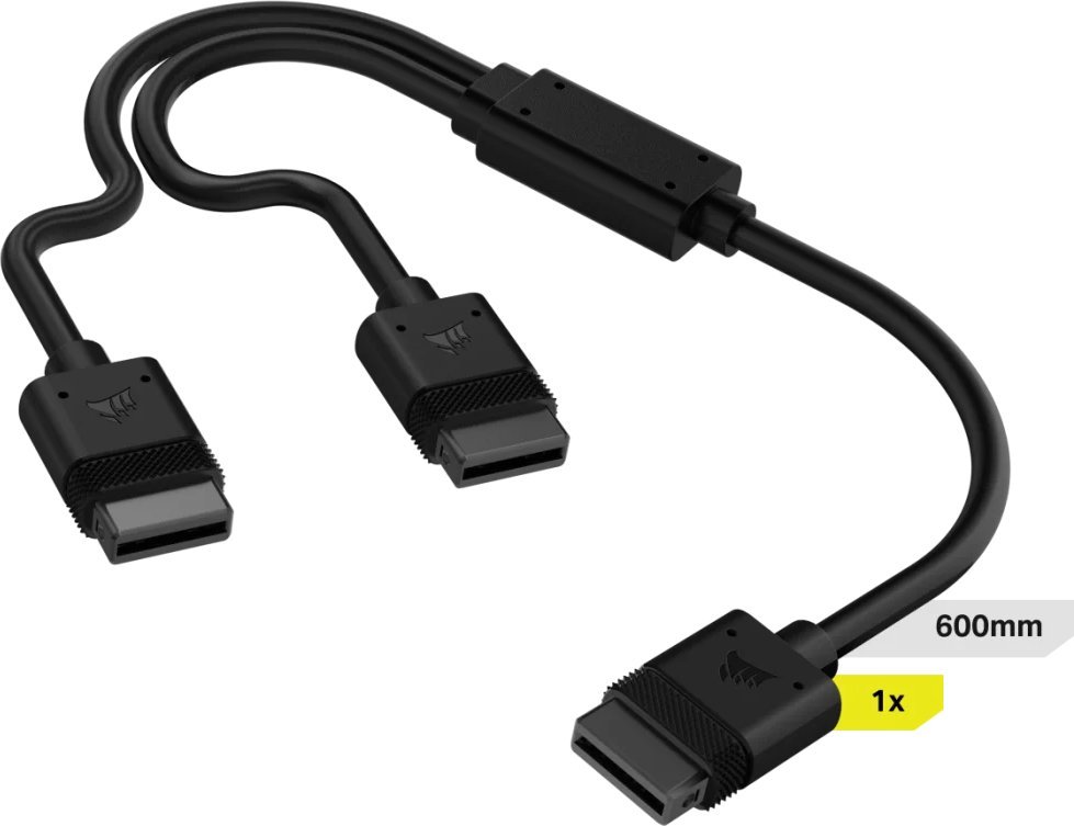 Corsair Corsair iCUE LINK Y-cable, 600mm, straight (black, 1 piece)