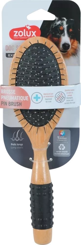 Zolux ZOLUX Pneumatyczna szczotka drewniana dla psa DOG SALON