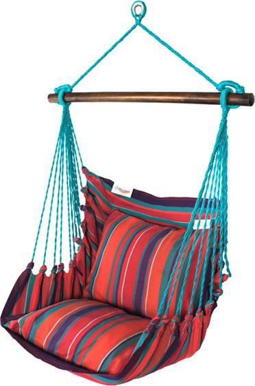 Koala Fotel hamakowy, czerwono-błękitny HC9
