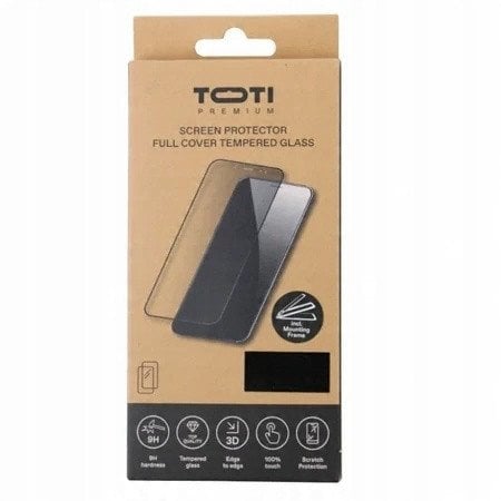 Toti Premium PREMIUM TEMPERED glass 3D screen protector full cover for Samsung Galaxy S24/S25