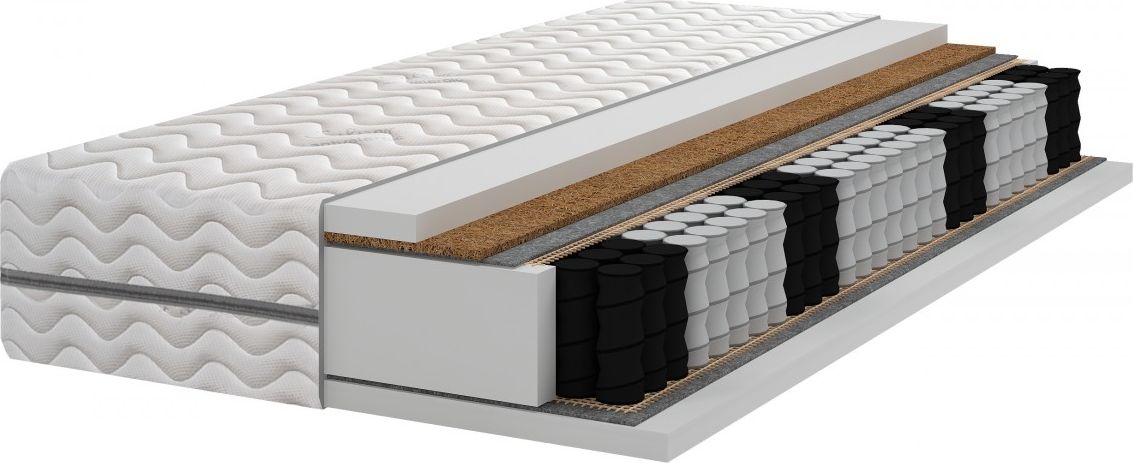 e-goodnight Materac POCKET KOKOS 7 STREF Q H2/H3 17cm 120x190