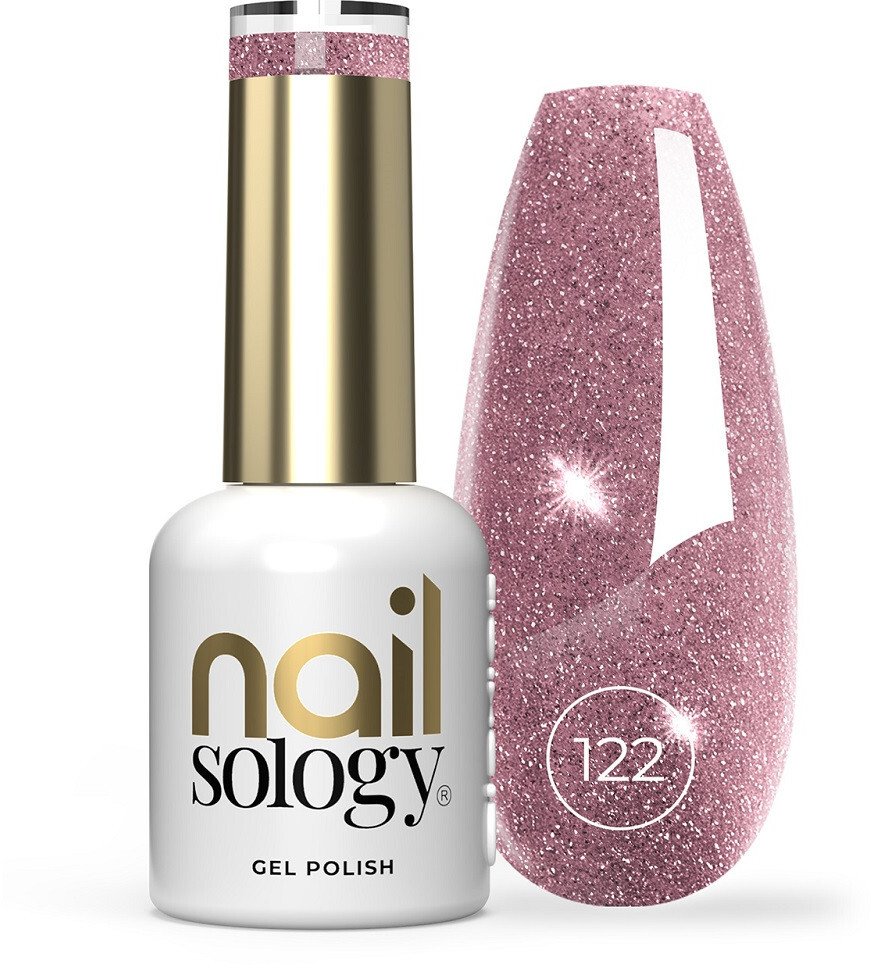 Clavier Nailsology lakier hybrydowy z brokatem 122 Princess Pink 8ml