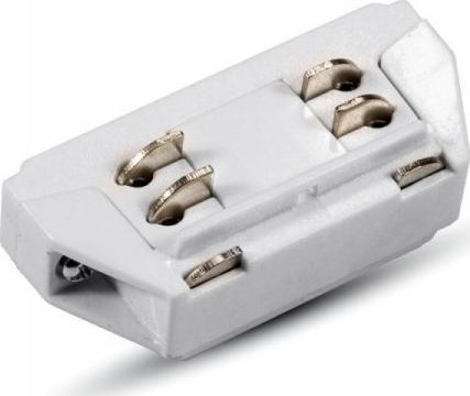 V-TAC Łącznik Szynoprzewodu V-TAC Ukryty Track Light 3 fazowy Biały