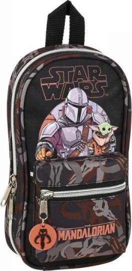 The mandalorian Piórnik w kształcie Plecaka The Mandalorian The Guild Czarny Brązowy (12 x 23 x 5 cm) (33 Części)