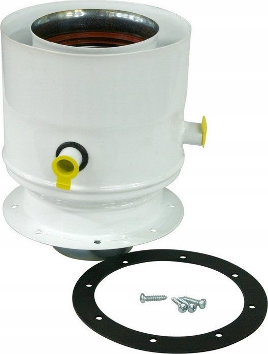 SpiroFlex Adapter F 60/100-80/125 z króćcami biały