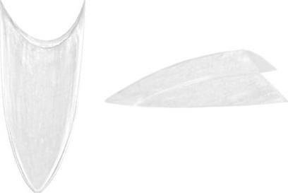 Bass Cosmetics Tipsy Stiletto bez kieszonki przezroczyste 50 szt. #6 / Bass Cosmetics