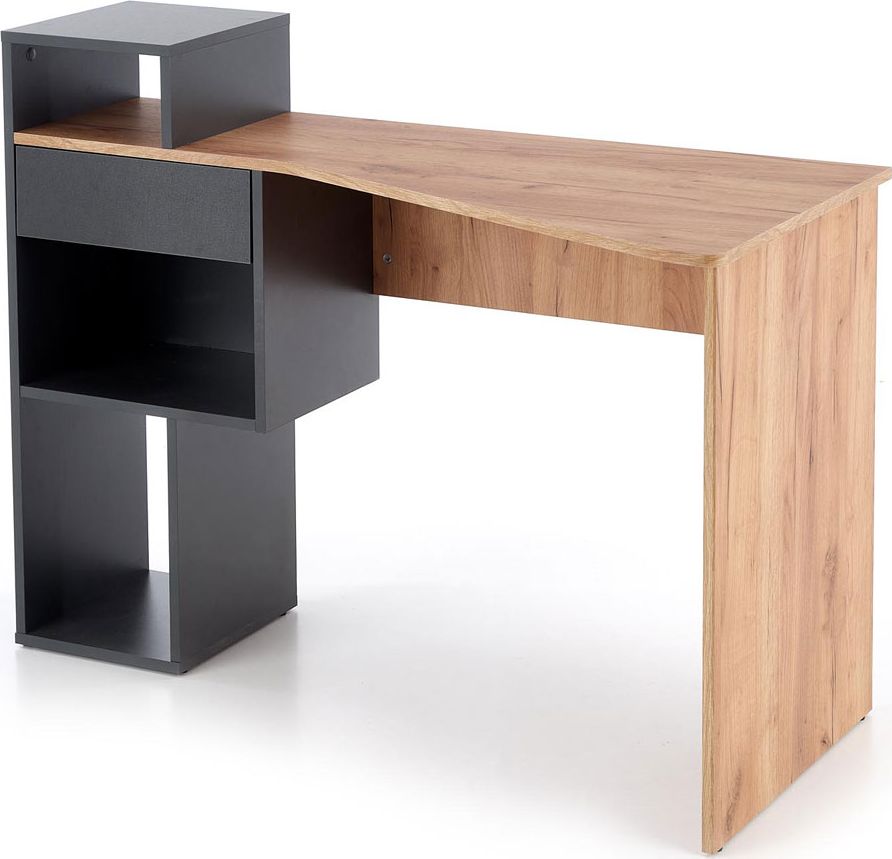 Biurko Elior Lider Czarne 122 cm x 57 cm