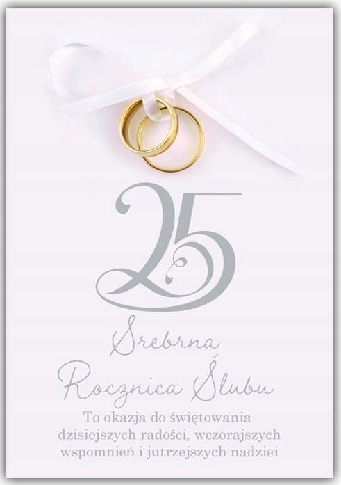 AB Card Kartka okoliczno¶ciowa Rocznica ¶lubu 25