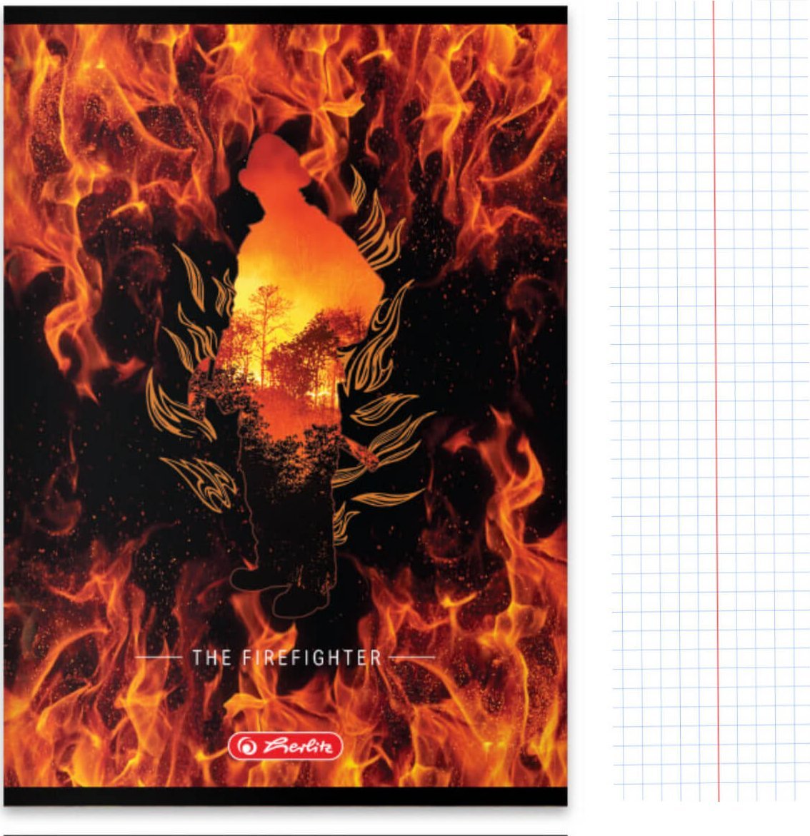 Herlitz Zeszyt A5 16 kartek w kratkę z marginesem 70g/m2 Hero HERLITZ