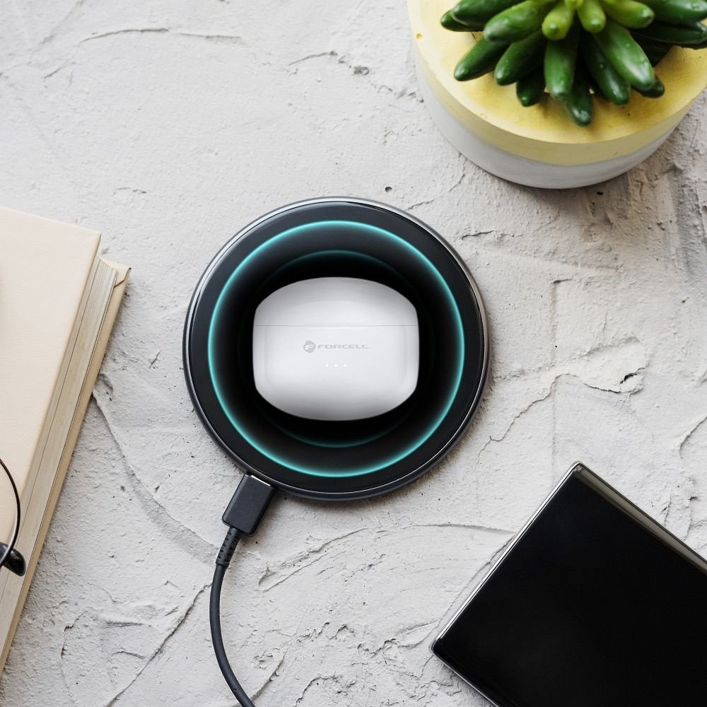 Słuchawki ForCell FORCELL F-AUDIO słuchawki bezprzewodowe / bluetooth stereo TWS CLEAR Sound białe