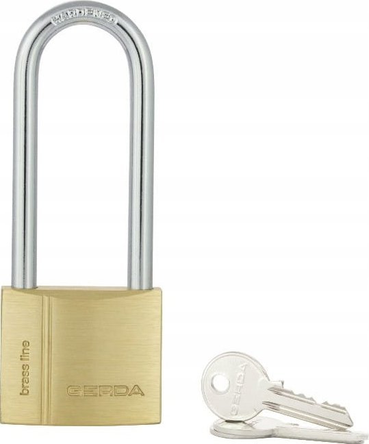 Gerda BRASS LINE 50 kłódka wydłuż pałąk mosięż 0KMP00050