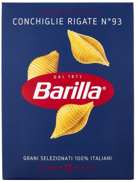 Makaron muszelki Conchiglie Rigate n93 500g - Barilla