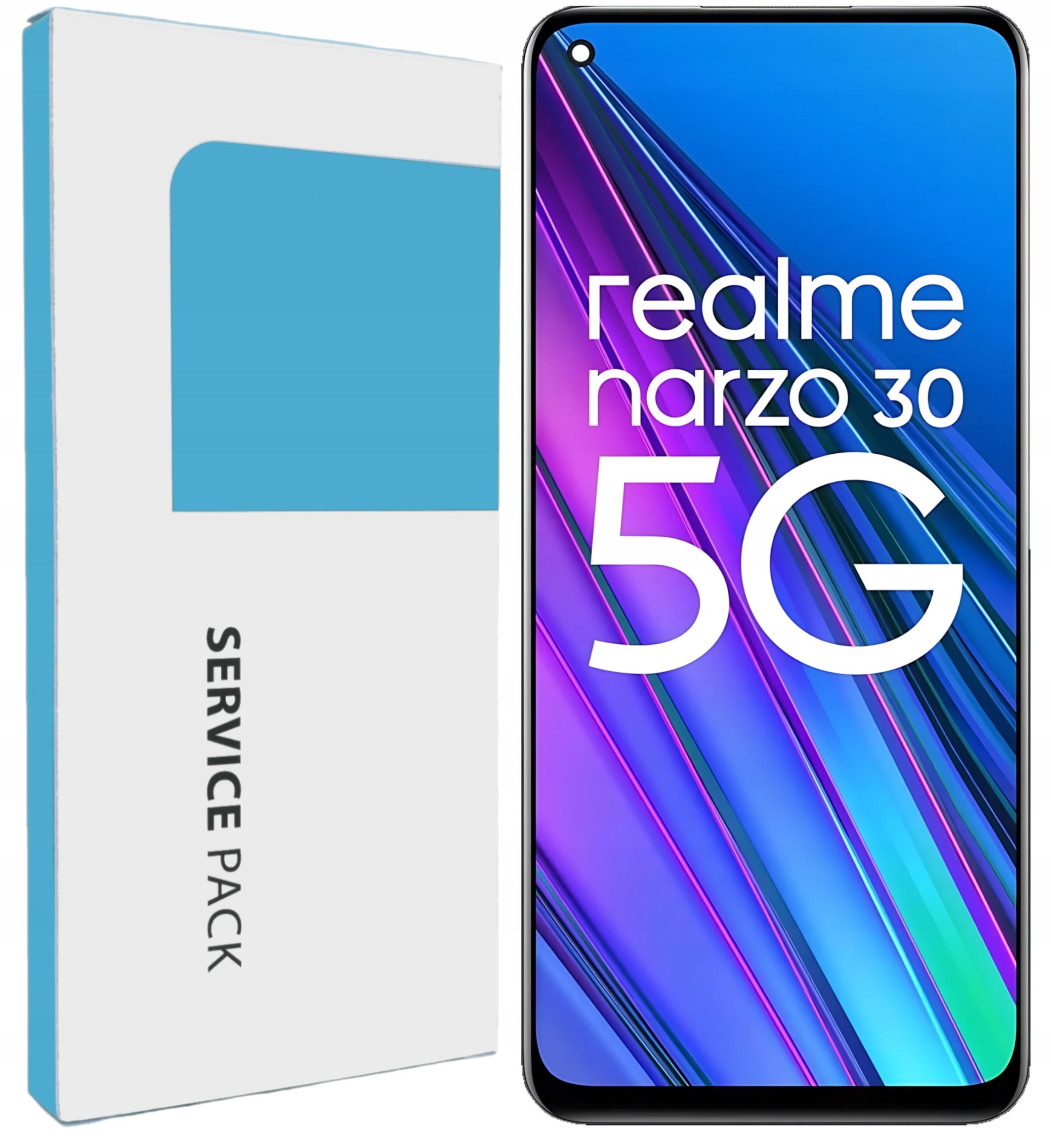 Oryginał Zila do Realme Narzo 30 5G Wyświetlacz LCD Dotyk (5904858345670)