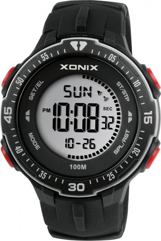 Zegarek Xonix Xonix Uniwersalny sportowy zegarek, czytelna tarcza, podświetlenie, wodoszczelny 100m