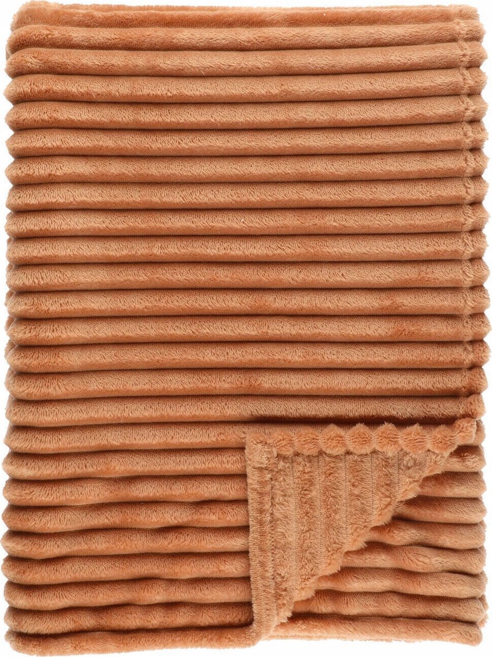 Poliestrowy koc w prążki MORRIS, 140 x 200 cm