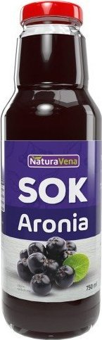 NaturaVena SOK Z ARONII 100 % 750 ml - NATURAVENA