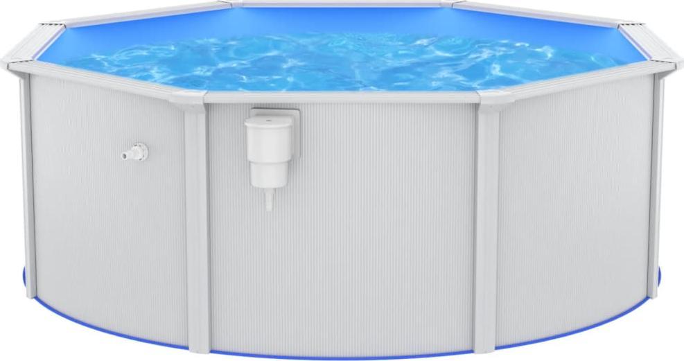 vidaXL vidaXL Basen ze stalowymi ściankami, 360x120 cm, biały