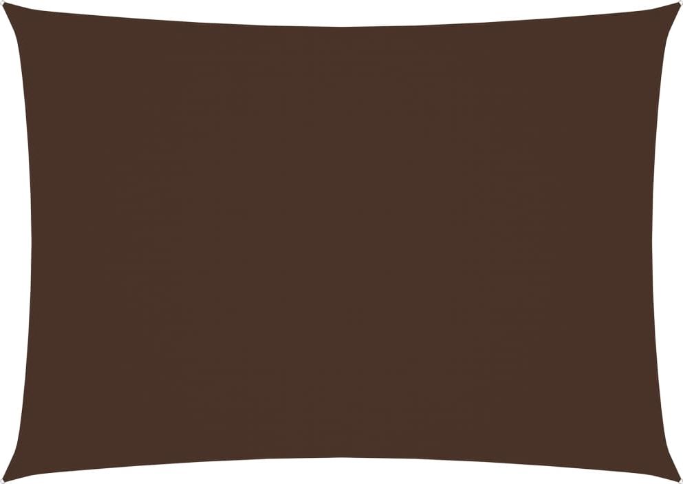 vidaXL Prostokątny żagiel ogrodowy z tkaniny Oxford, 2x4 m, brązowy