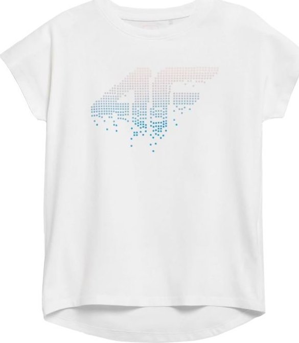 4f Koszulka dla dziewczynki 4F biała HJZ21 JTSD003B 10S 140cm