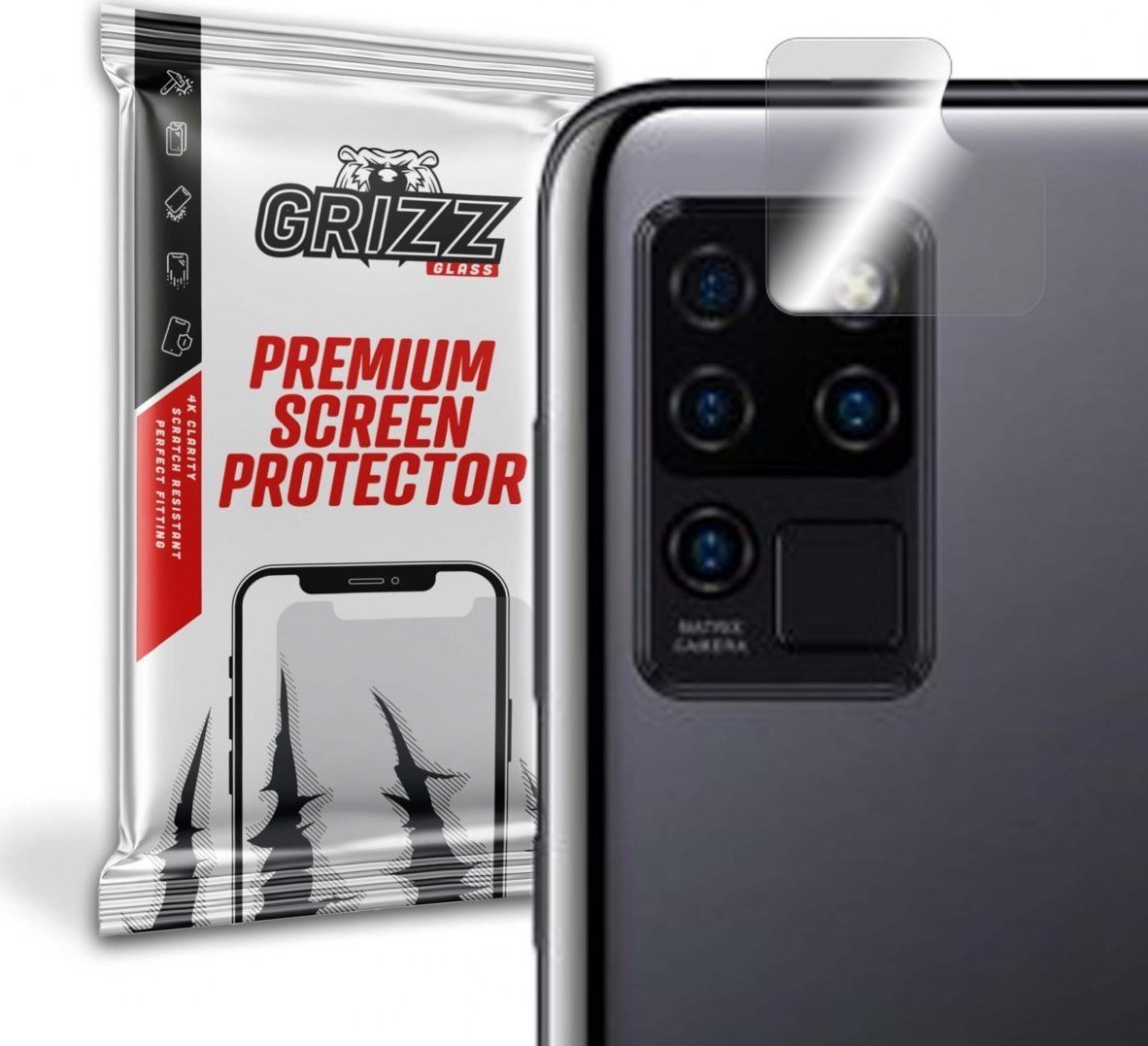 GrizzGlass Szkło hybrydowe na aparat Grizz OUKITEL C21