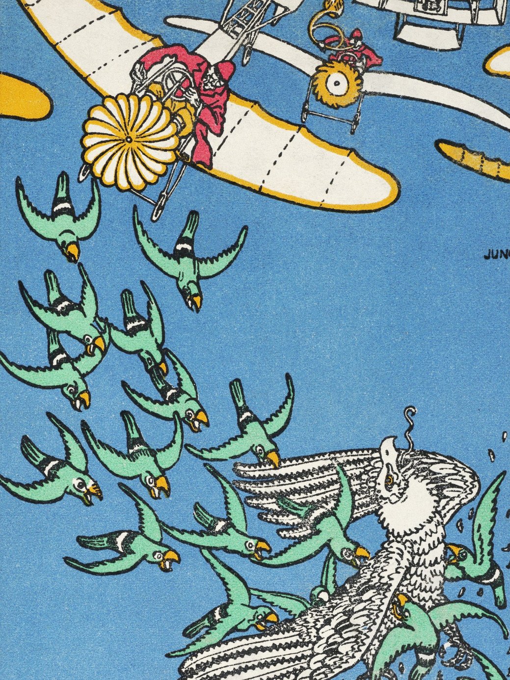 Plakat 60x80cm Horda Ptaków Księcia Gramatneiss, Moriz Jung