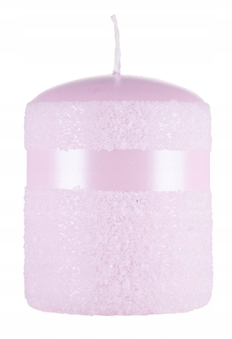 Donau Home Świeca słupek Milo, 70x90mm, róż perła