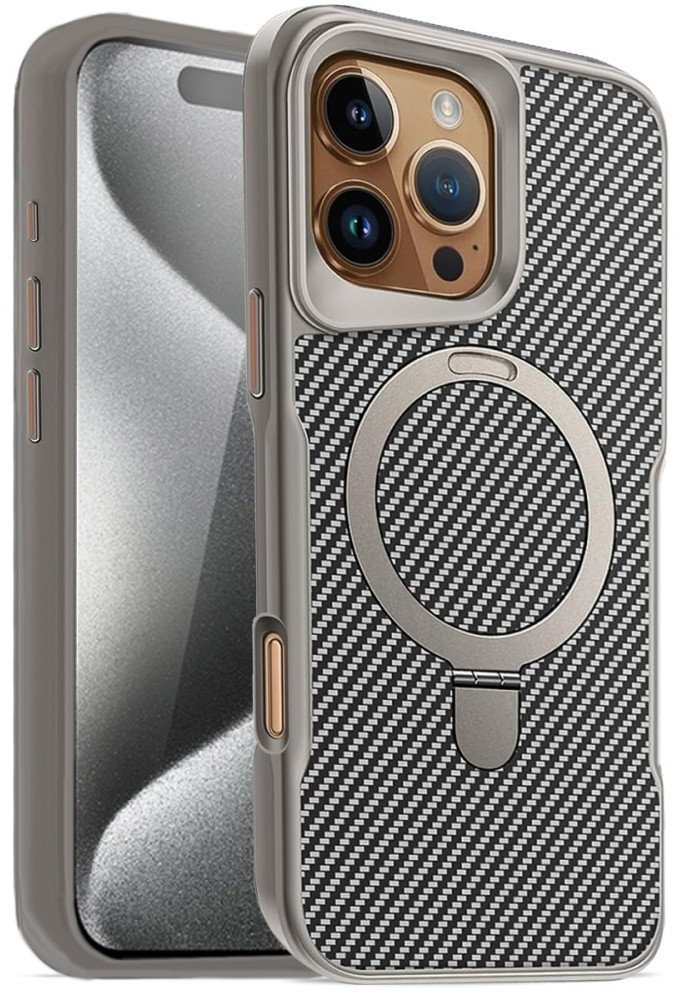 Etui Supero Twill Magsafe do iPhone 16 Pro Max, szare