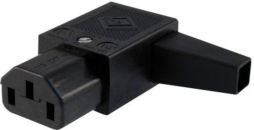 Kabel zasilający PremiumCord Złączka do kabla 230V IEC C13, żeński, kątowy (cs220/f90)